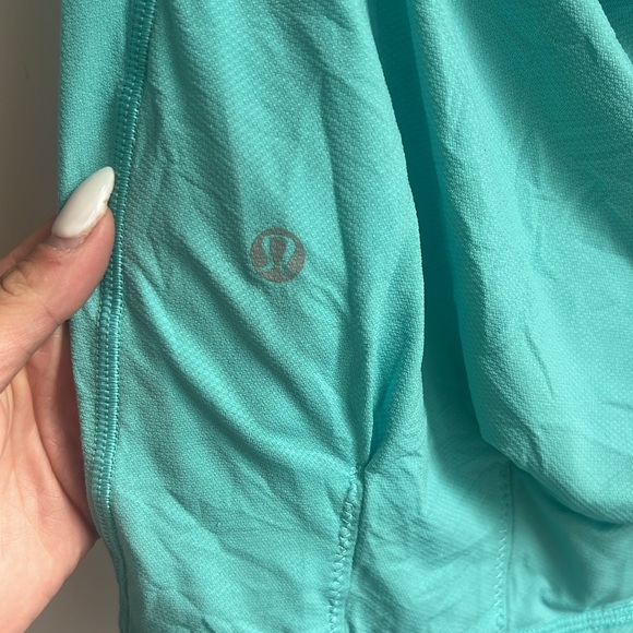 Lululemon Flow And Go Tank Top Size 4 Turquoise Orange Open Strappy Back - Picture 4 of 6